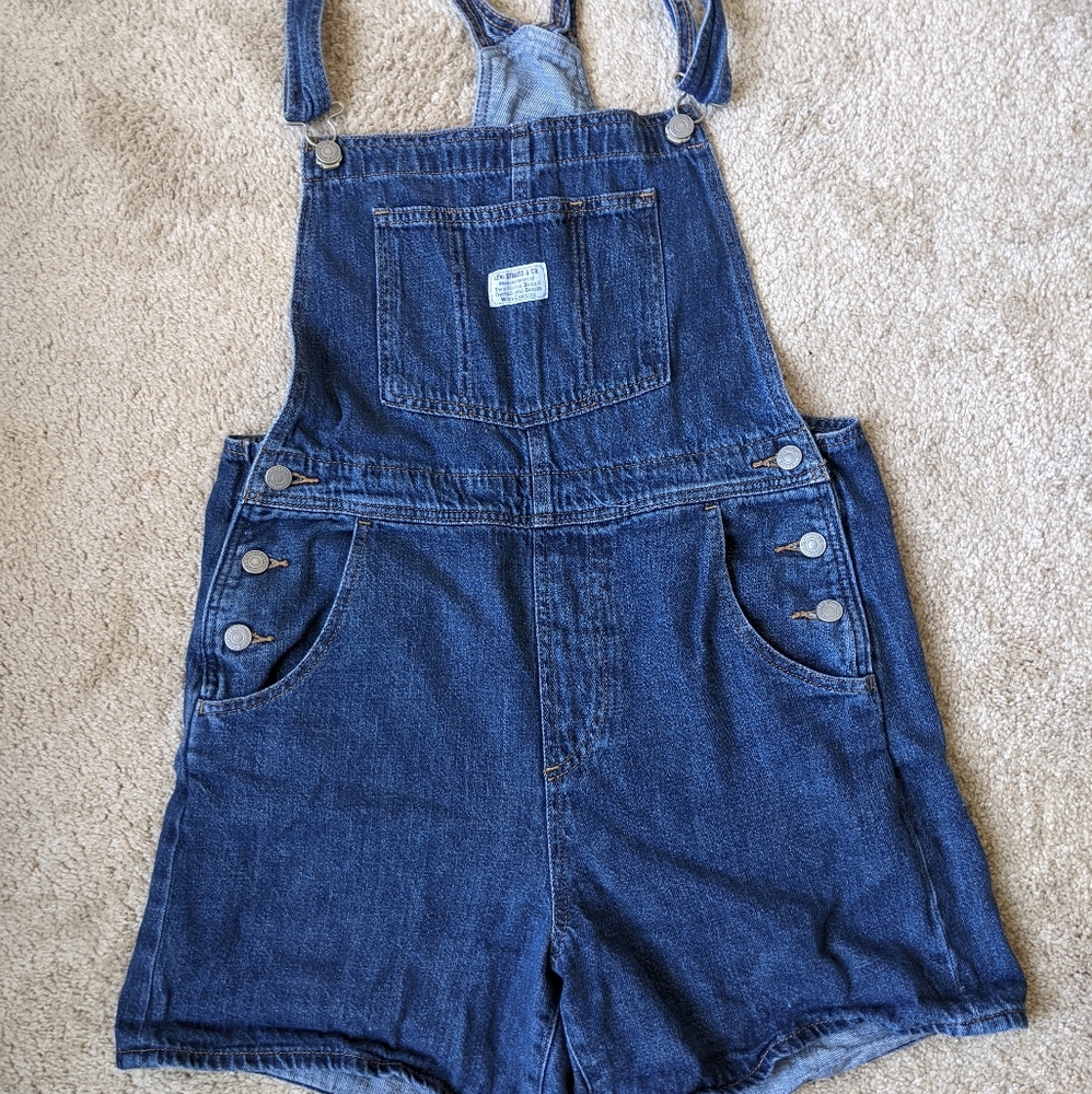 Levi overall shorts